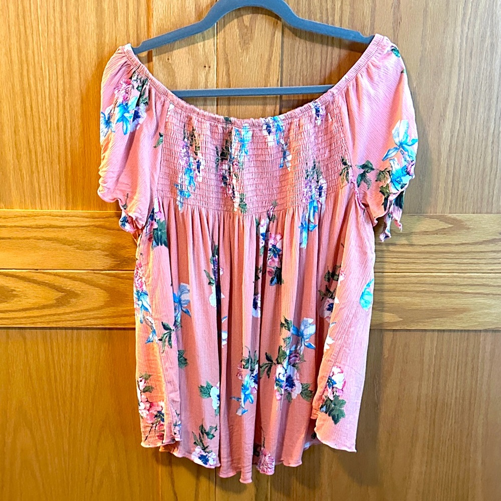 EUC off shoulder plus size top